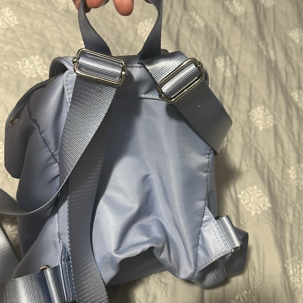 Wild Fable Light Blue Drawstring Mini Backpack - image 4